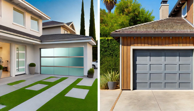 Glass Garage Door Cost Compared to Traditional Doors